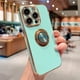 thumbnail image 3 of Luxury Magnetic Plating Silicone Case For iPhone 15 14 13 12 11 Pro Max XS XR 7 8 Plus SE 2020 2022 Full Covers With Ring Holder, 3 of 5