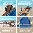 thumbnail image 6 of Ostrich The Original 3N1 Lightweight Outdoor Beach Lounge Chair w/ Footrest, Blue, 6 of 12
