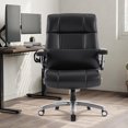 thumbnail image 5 of EOP 23.62'' Extra Wide Office Chair, 600 Lbs Big and Tall Executive Office Chair with Heat and Kneading Massage, Ergonomic Computer Chair with 3D Flip-up Arms, Black, 5 of 10