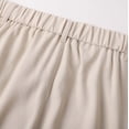 thumbnail image 6 of IWRICH Men's Baggy Dress Pants Striped Pleated Straight Leg Zipper Fly Casual Office Suit Pants with Pockets Slacks Beige XL, 6 of 8