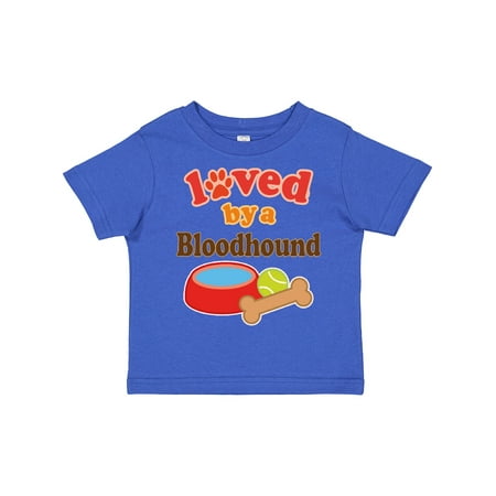 

Inktastic Bloodhound Loved by a (Dog Breed) Gift Toddler Boy or Toddler Girl T-Shirt