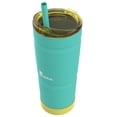 thumbnail image 2 of bubba Envy S Insulated Stainless-Steel Tumbler with Straw and Bumper, in Teal 24 Oz., Rubberized, 2 of 5