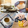 thumbnail image 4 of Pioneer Flower Kitchen Oven Mitt and Pot Holder Sets 4 Pcs for Baking, Cooking and Grilling, Heat Resistant Up To 392 °F, 4 of 7