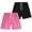 Black/Pink, variant on Quad Seven Boys' Swim Trunks - 2 Pack Basic Solid Quick Dry Board Shorts Bathing Suit (8-18)