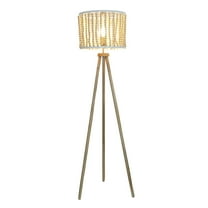 Table Lamps Reading Floor Lamp, Standing Light for Living Room Chair, Bedside & Study Area, Brillo Three Legged Floor Lamp Natural 110V,Floor Lamps