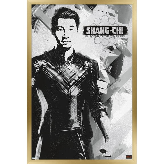 Marvel Shang-Chi and the Legend of the Ten Rings - Shang-Chi Wall Poster, 14.725" x 22.375", Framed