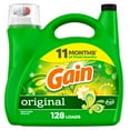 thumbnail image 1 of Gain Détergent à Lessive Liquide, Parfum Original, Fraîcheur + Lutte contre les Odeurs, pour Laveuse Haute Efficacité, Savon Nettoyant Liquide, 5.44 Litres, 128 Brassées, 1 of 15