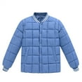thumbnail image 2 of Teens Winter Jacket for School, 6-14 Years Heavyweight Puffer Coat with Hood, Warm Insulated Quilted Outerwear for Girls, Thicken Cold Weather Parka for Everyday Wear Sky Blue, 2 of 3