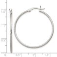 thumbnail image 2 of 925 Sterling Silver Polished Hinged post 35mm Hoop Earrings 37x35mm Wide 1.5mm Thick-Hoop Earring for Women, 2 of 2
