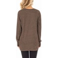 thumbnail image 3 of FUNING Tunic Tops to Wear with Leggings Long Sleeve V Neck T Shirts Casual Loose Fit, 3 of 6