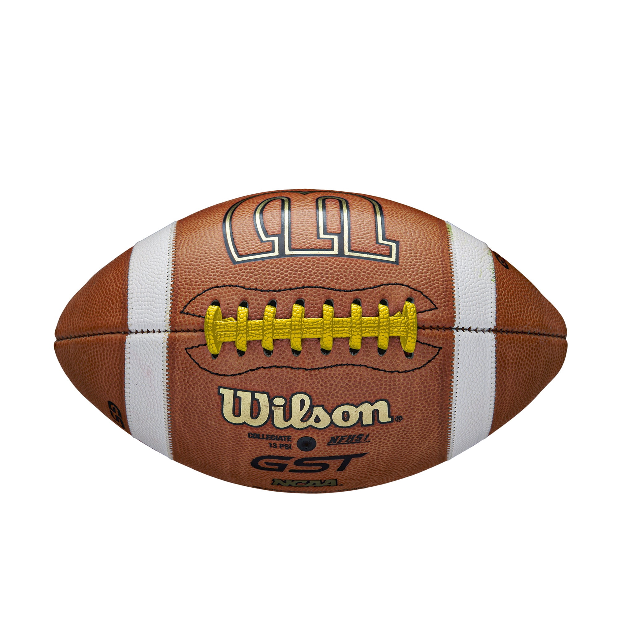 Wilson GST Color Game Football - Yellow, Official Size