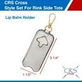 thumbnail image 2 of CRS Cross Rink Side Tote - Accessory Skate Bag for Figure Skating, Ice Skating, Roller Skating, Inline, Ballet, Dance, Cheer, Tennis, and Other Sports. (Silver Pearl, Style Gift Set), 2 of 6