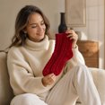 thumbnail image 5 of Women Christmas Crew Socks 6‑Pairs Set, Cable Knit Warm Winter Festive Socks with Storage Bag, Assorted Xmas Patterns, 5 of 5