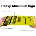 thumbnail image 4 of 1pc Caution Maximum Height Ft. in. Warning Sign 40 Mil Aluminum Caution Waring Sign Ourdoo, 4 of 7