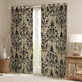 thumbnail image 2 of Erosebridal Vintage Damask Curtains and Drapes (38x54), Bohemian Hippie Floral 30%-50% Blackout Curtains for Bedroom, 2 of 6