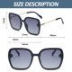 thumbnail image 2 of Gafas de sol decorativas Gafas de sol de moda europea y americana, fabricadas en PC y metal., 2 of 5