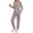 Coffee, variant on Fantaslook Womens Pajamas Sets Long Sleeve Matching Lounge Set Fall Travel Outfits Jogger Sweatsuits with Pocket Button Down Sleepwear