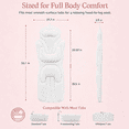 thumbnail image 3 of SLUMLOVE Full Body Bath Pillow for Women, 56.1*19.7" Ergonomic Bathtub Cushion with Non-Slip Suction Cups, 5D Mesh Spa Pillow for Neck Back Hip Support, white, 3 of 8