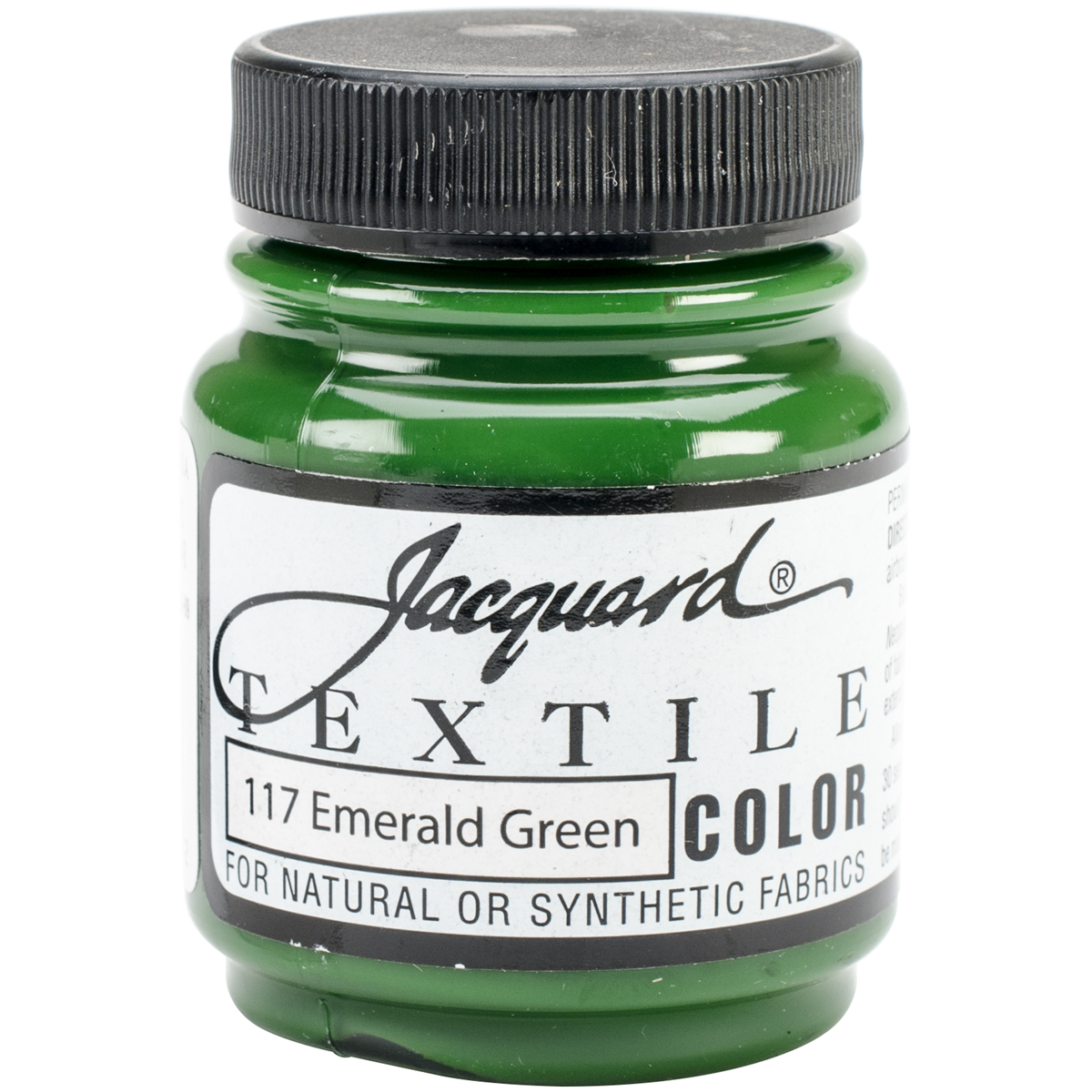 Jacquard Textile Color Fabric Paint 2.25ozEmerald Green