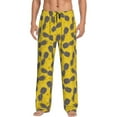 thumbnail image 2 of Kdxio Summer Pineapple Print Men's Sleep Pajama Pant Lounge Pants with Pockets, 2 of 8