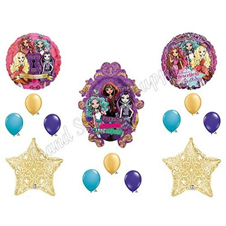 ever after high filagree happy birthday balloons decoration supplies monster hexcellent by party supply