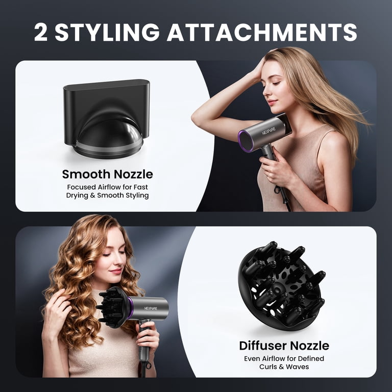 NEXPURE Hair Dryer, 1800W Ionic Blow Dryer, Lightweight, Fast
