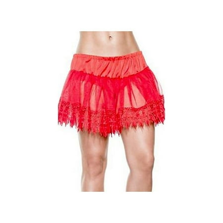 Plus Size Red Teardrop Petticoat STM-10164X Carrie Amber Red One Size Fits All -, One Size Fits All -