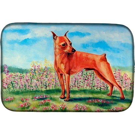 

7516DDM Absorbent Dish Drying Mat for Kitchen Counter Min Pin Dish Drying Mat 14 x 21 multicolor
