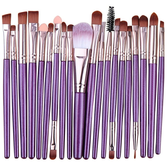 EGNMCR Pinceaux de Maquillage 20 Pcs Ensemble de Pinceaux de Maquillage Outils Trousse de Toilette de Maquillage Laine Ensemble de Pinceaux de Maquillage le Pinceau