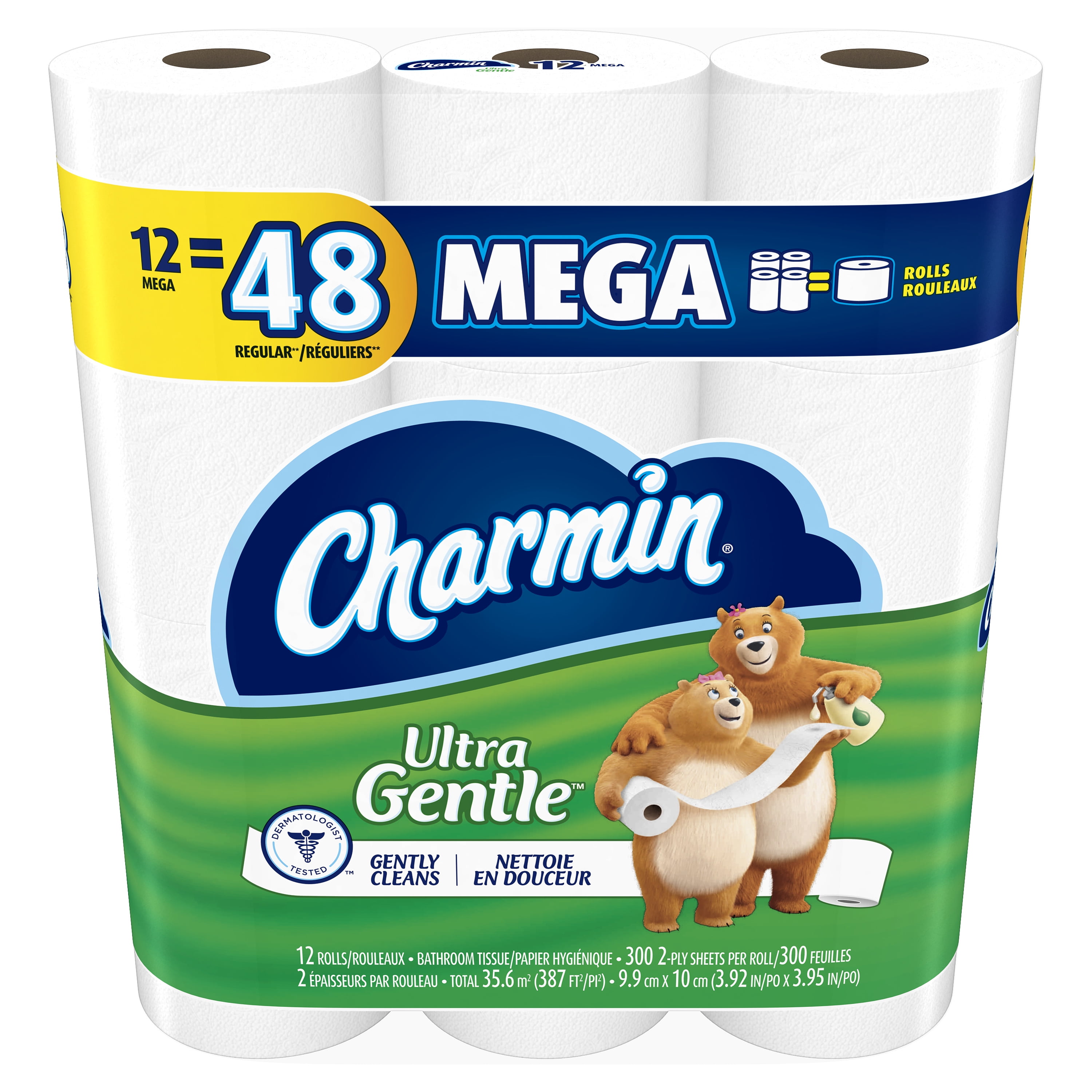 36 Count Charmin Ultra Gentle Toilet Paper Mega Rolls 