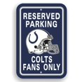 thumbnail image 1 of Indianapolis Colts Plastic Parking Sign - Reserved Parking, 1 of 1