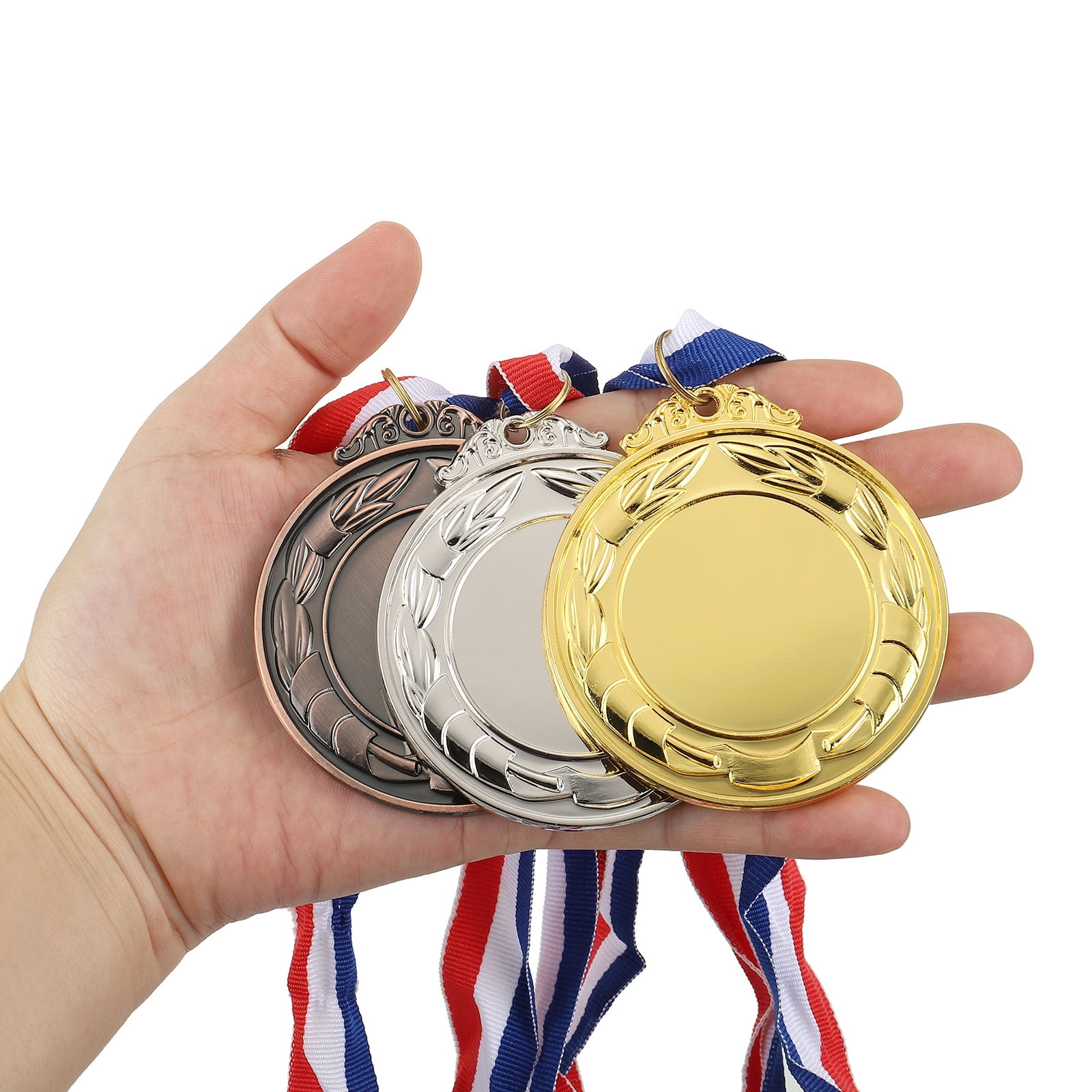 Uxcell Blank Award Medals, 10 Pack Gold Winner Medal for Competitions