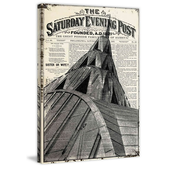 Marmont Hill "Saturday Evening Post 1821" Painting Print on Canvas