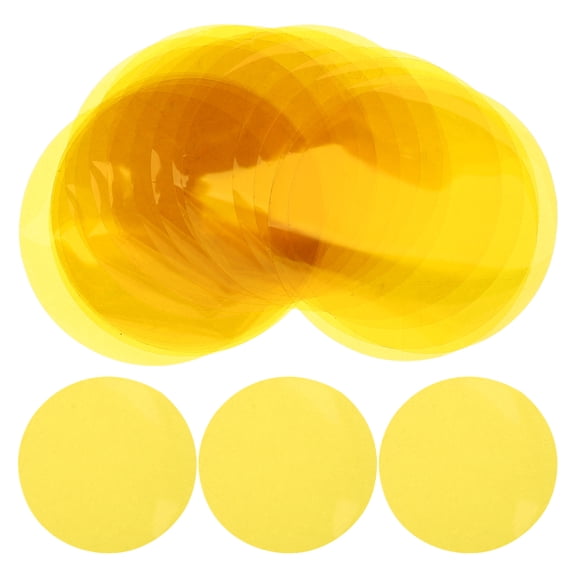 STRANDCHIC 25Pcs Yellow Self Adhesive LED Lamp Filters for Home Use with Warm Light Diffuser
