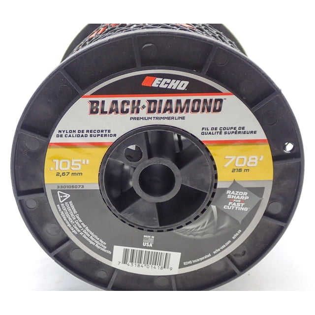 Línea para desbrozadora Traverse Creek Incorporated Genuine Echo Black Diamond .105 1.36 kg