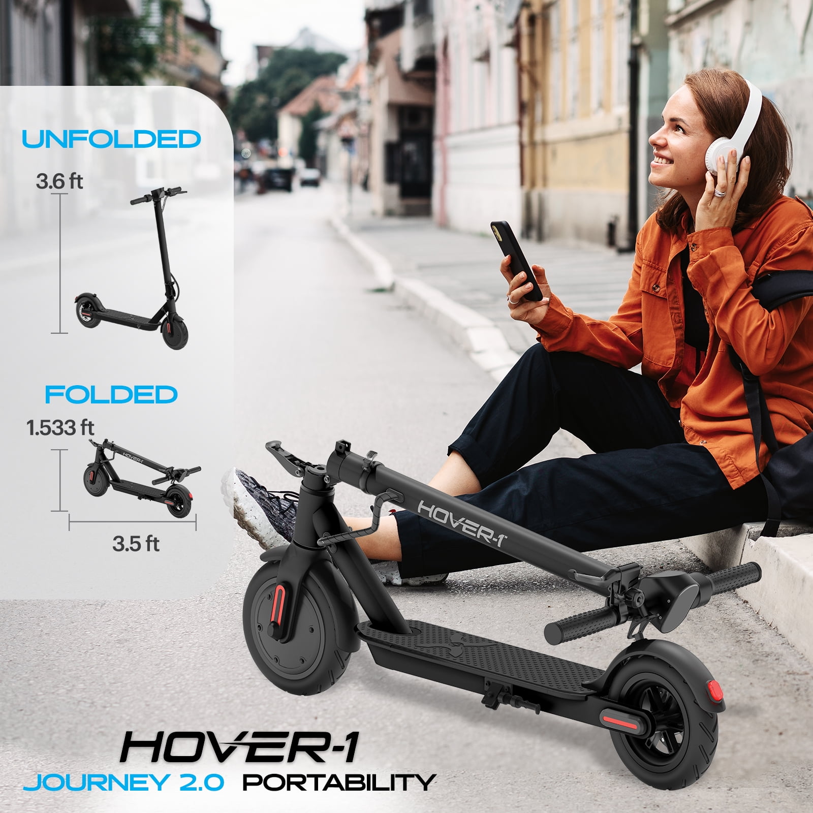 Folding Electric Journey Electric Scooter Hover-1 Journey Folding