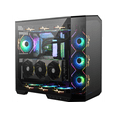 thumbnail image 3 of MSI MAG PANO 100L PZ Project Zero Mid Tower ATX Gaming Case, ABS Plastic, SPCC Steel, Tempered Glass, Support Back-Connect, 270-degree Panoramic Display, GPU Support Stand, Dust Filter, 3 of 5