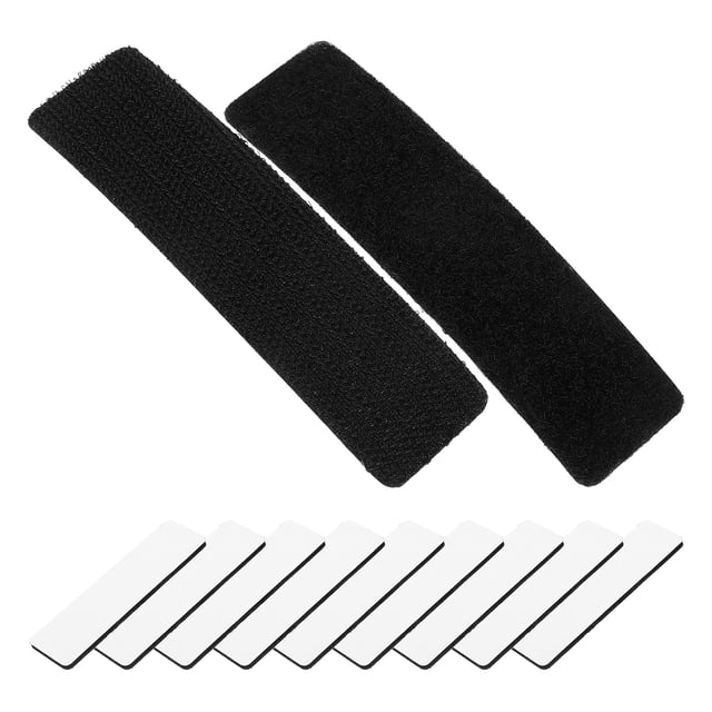 FOMIYES 100pcs strip adhesive self adhesive strips Black Nylon for Homeowners