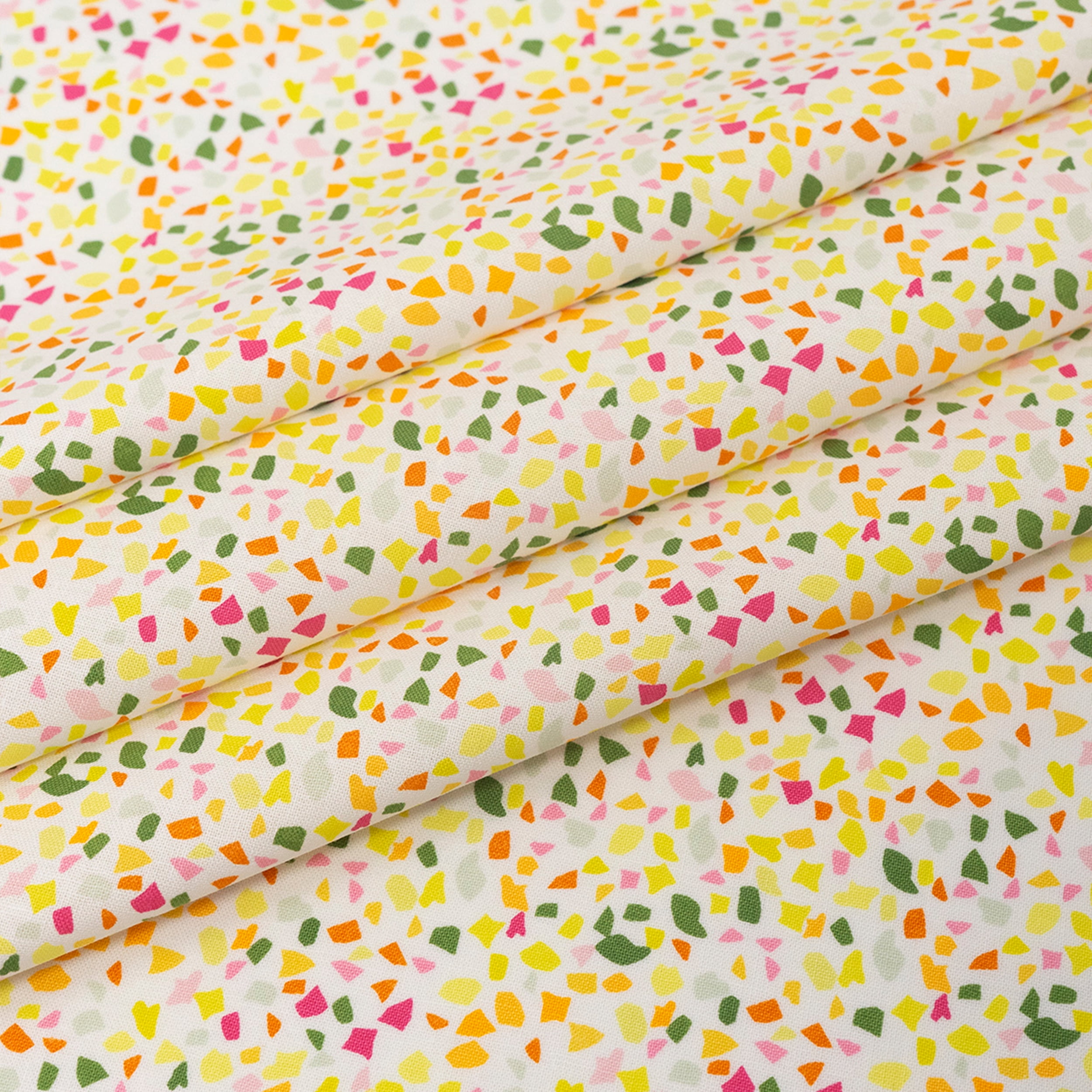 Singer Fabric, 100% Cotton, Sewing & Crafting, 44" Wide, Yellowparty Confetti, Cut by Yard