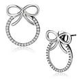 thumbnail image 1 of Boucles d'Oreilles en Acier Inoxydable avec AAA Grade CZ in Clear, 1 of 1