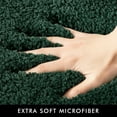 thumbnail image 2 of Alfombra de baño MIULEE de microfibra verde oscuro en forma de U, 61 x 61 cm, 2 of 7