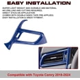 thumbnail image 6 of Xotic Tech Dashboard Air Vent AC Outlet Cover Trim Left Driver Side, Blue, Compatible with Camry 2018-2024, 6 of 9