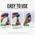 thumbnail image 4 of Guard Dog Security Air Horn for Safety, Loud and Min Blow Horn for Marine, Football Games, Sporting Events, Powerful 1-mile Sound Blast 1.4 oz, 4 pack, 4 of 7
