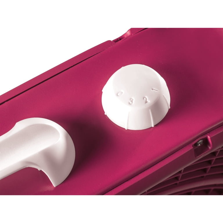 Lasko Cool Colors 20 Box Fan with 3 Speeds, B20307, Fuchsia Supreme -  Walmart.com