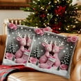 thumbnail image 7 of Christmas Decorative Pillow Covers 18x18" Red Christmas Pillow Cover Holiday Snowman Decoration Comfortable & Breathable Pillow Covers, 7 of 7