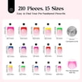 thumbnail image 4 of Press On Nails Beetles Summer, 210 unidades, 7 colores, cuadrados cortos, 4 of 7