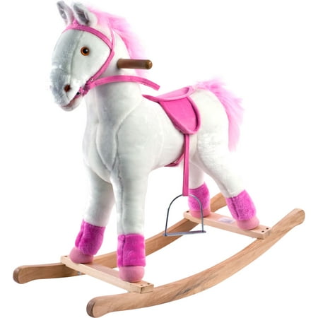 Pink Rocking Horse, Patricia Pony Ride On Rocking Animal Toy by Happy