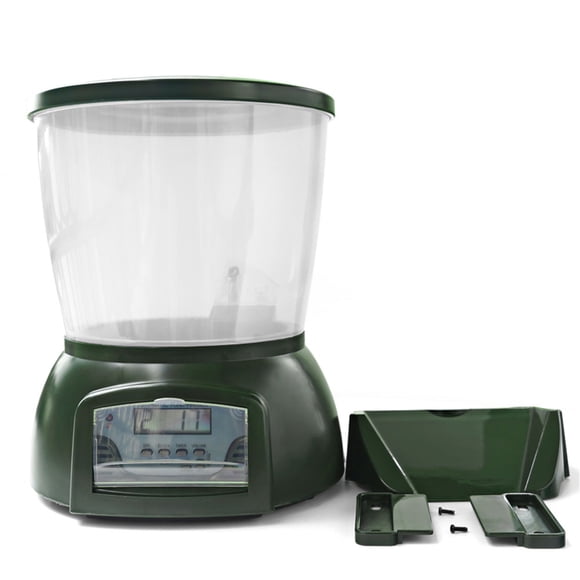 Automatic Pond Fish Feeder Fish Food Dispenser Digital Aquarium Timer Feeder with LCD