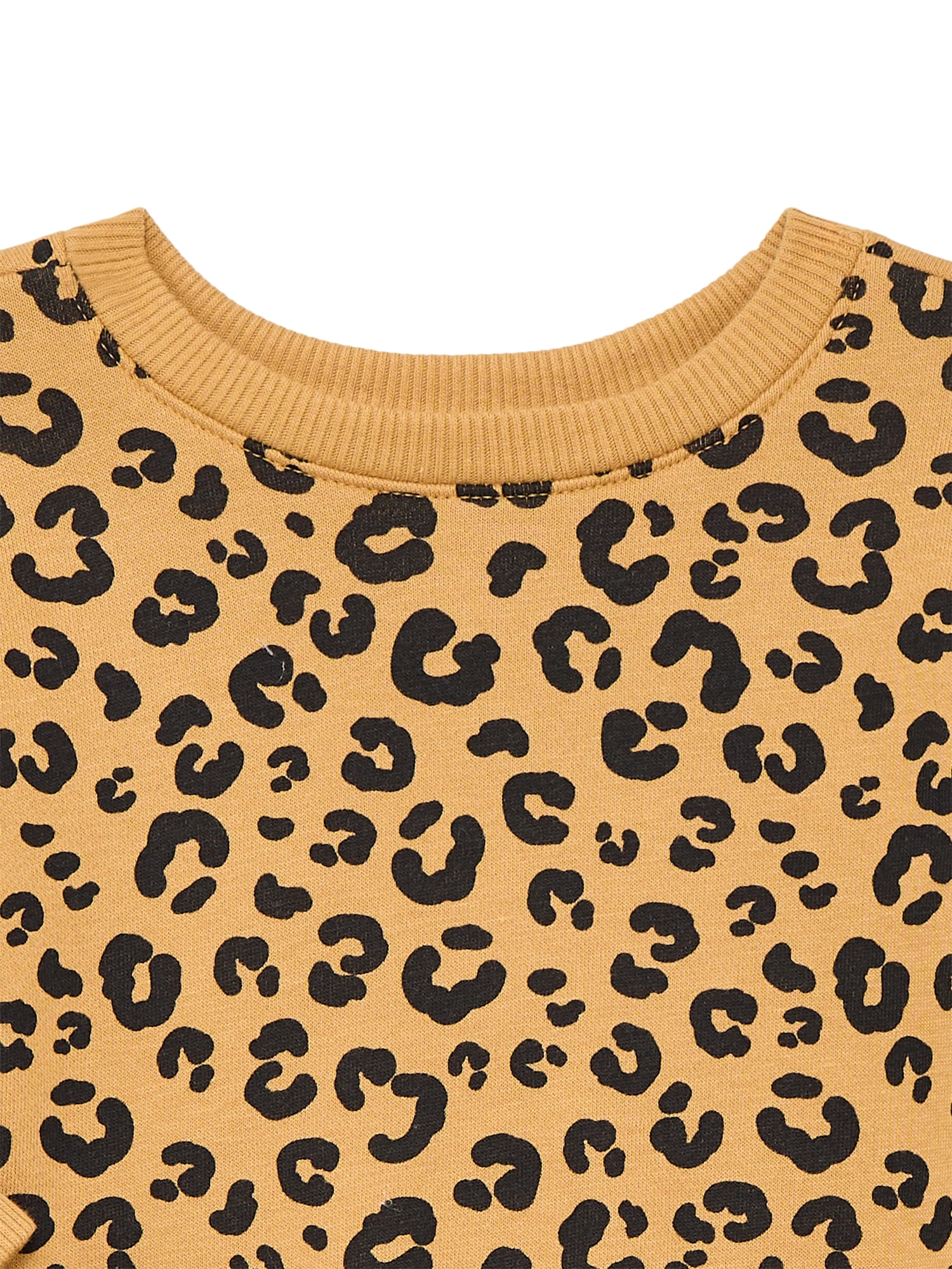 Garanimals Toddler Girl Printed Fleece Sweatshirt with Long Sleeves, Sizes 2T-5T