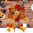 thumbnail image 1 of Coronas de velas en forma de anillo,Candelabro decorativo con anillos de vela de otoño,Corona de hojas de arce artificiales para Acción de Gracias,Anillo de vela de otoño para centro de mesa, 1 of 8